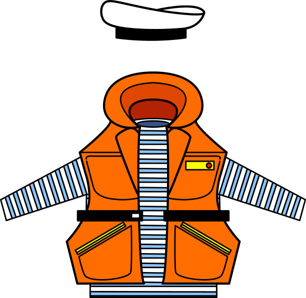 救生衣，水手帽，海军背心图片下载