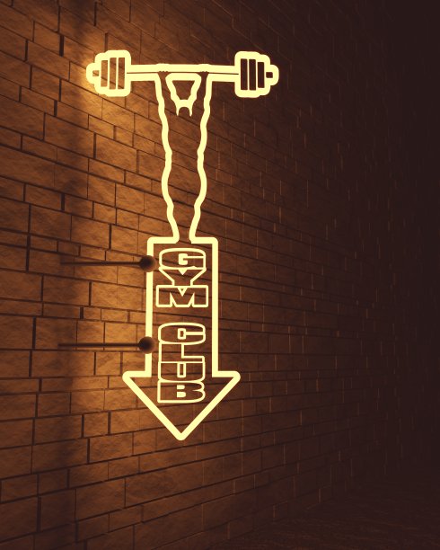 健美运动员剪影摆姿势图片下载