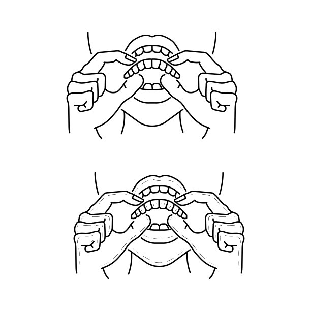 在白色背景上进行清晰的对准治疗矢量轮廓图的女性。图片下载