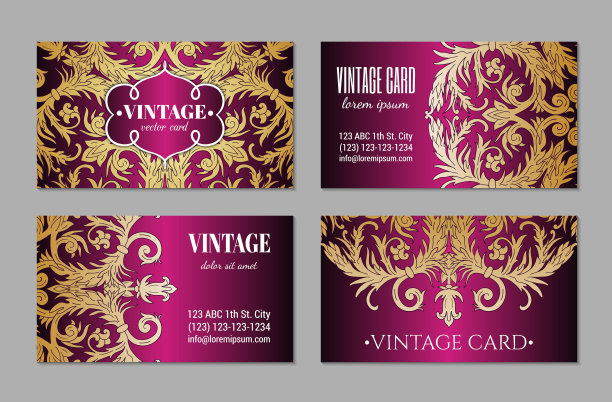 巴洛克风格的卡片图片下载