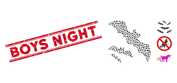 忧伤的男孩夜线邮票与拼贴飞行图片下载