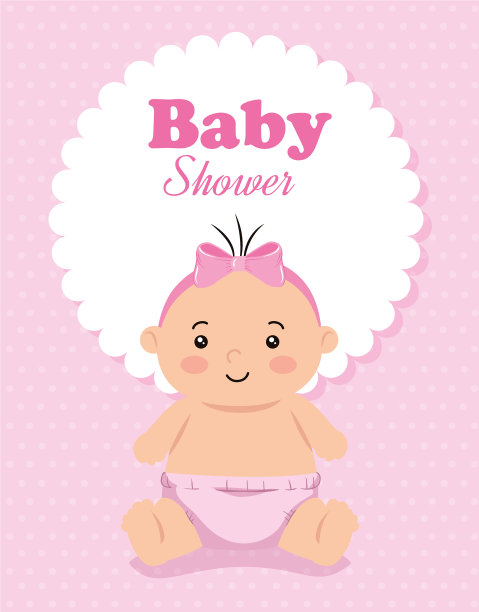 沐浴卡，可爱的女孩和图片下载