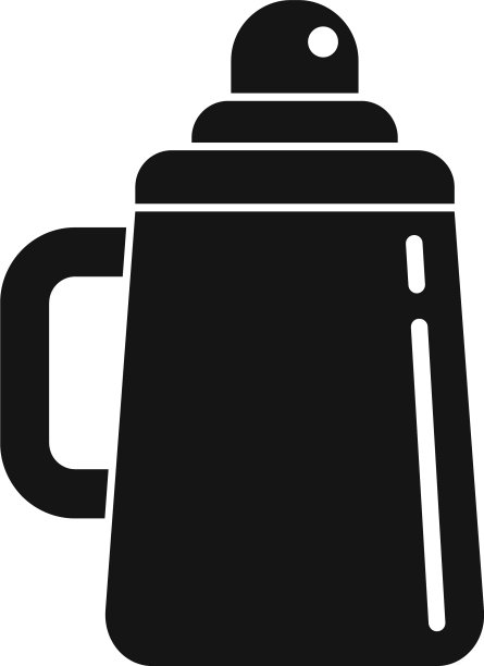 儿童奶瓶图标简单的风格图片下载