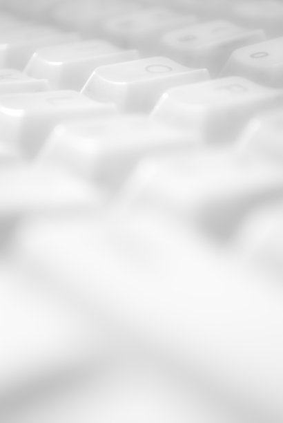 特写电脑键盘在白色背景与选择焦点图片下载
