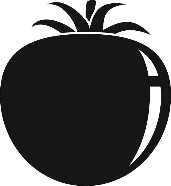 番茄食物图标简约风格图片下载