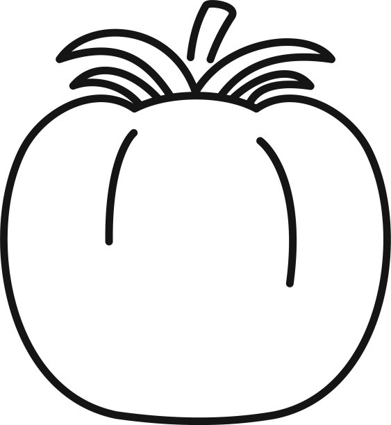番茄图标轮廓样式图片下载