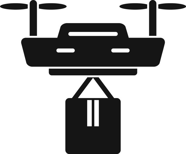 商业无人机投递图标风格简单图片下载