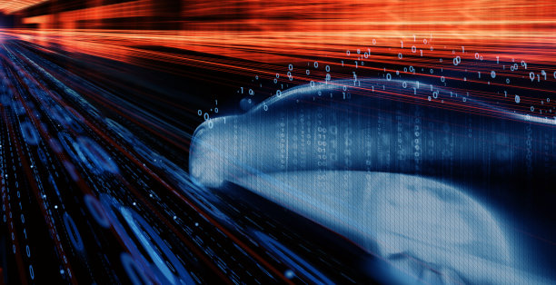 跑车在城市高速公路上超速行驶图片下载