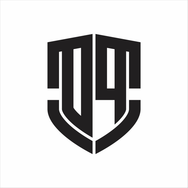 Dp标志与徽章盾形图案设计图片下载