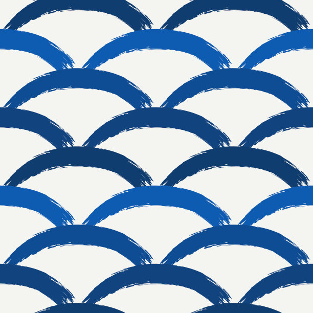 油漆刷无缝图案。手绘垃圾设计背景。圆形尺度，拱形图案东方装饰图片下载