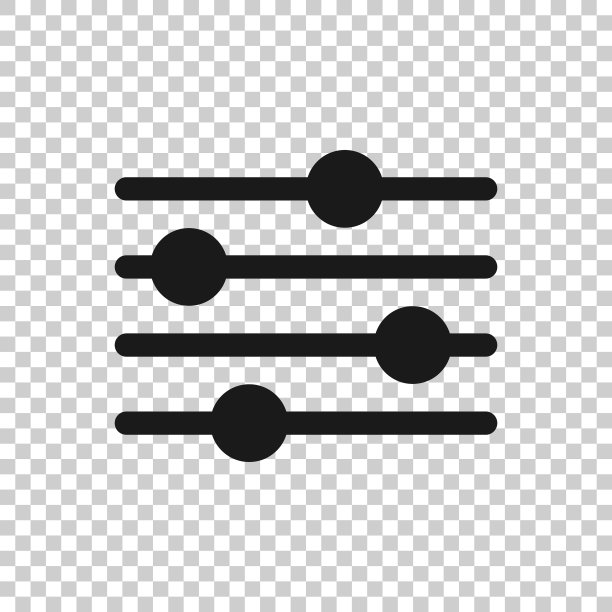 扁平风格的音量控制图标图片下载