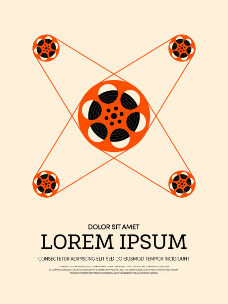 电影和电影现代复古海报图片下载