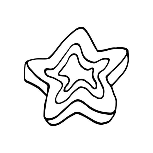 制作贺卡、海报、食谱、烹饪设计的单手饼干。孤立在白色背景上。涂鸦矢量插图。图片下载