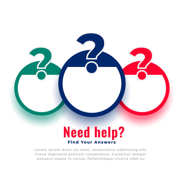 帮助和支持问号web模板图片下载