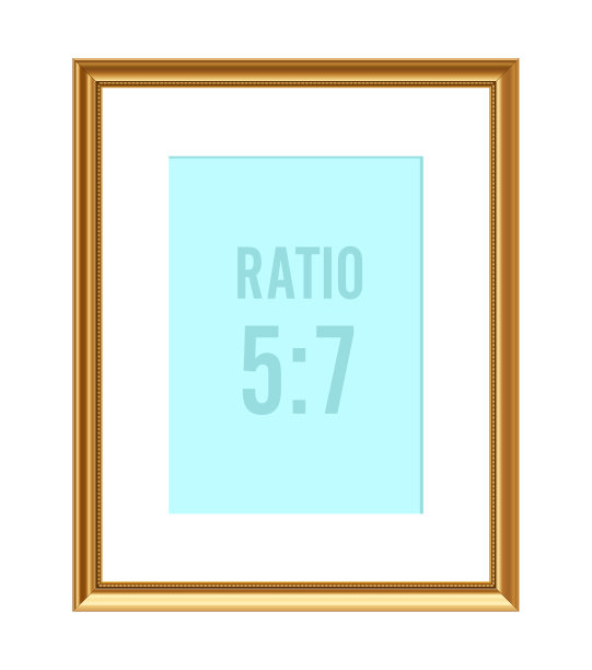 经典金色相框图片下载