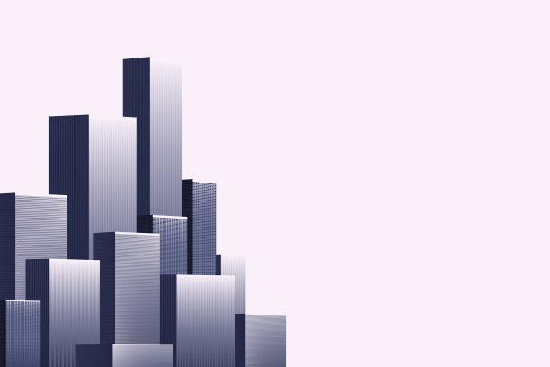 现代美丽的城市在3d图片下载