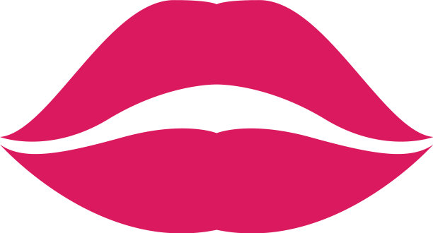 嘴唇图标化妆品标志图片下载