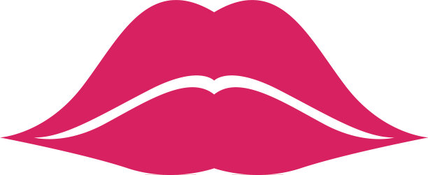 嘴唇图标化妆品标志图片下载