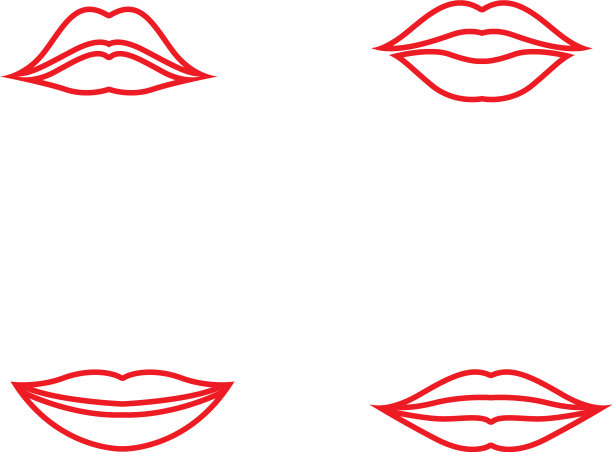 嘴唇图标化妆品标志图片下载