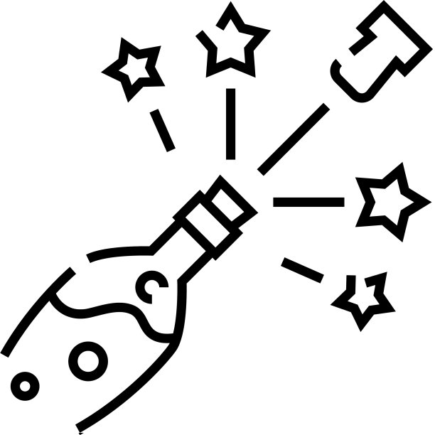 香槟线图标概念标志轮廓图片下载