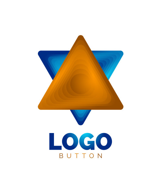 三角形图标几何标志模板最小图片下载