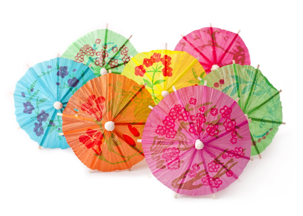 鸡尾酒雨伞图片下载