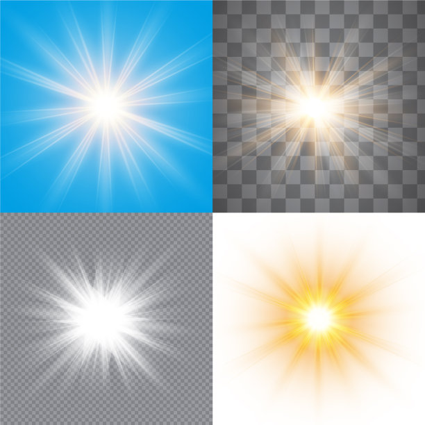 辉光效果爆炸闪光火花集图片下载