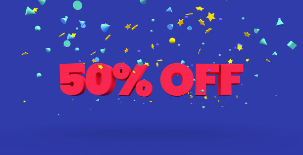 50%折扣-奖金/折扣广告图片下载