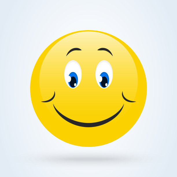 害羞的表情符号向下看的表情符号，表情矢量插图。图片下载