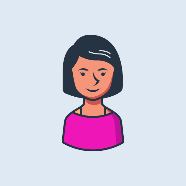 人物头像图标设计孤立背景图片下载