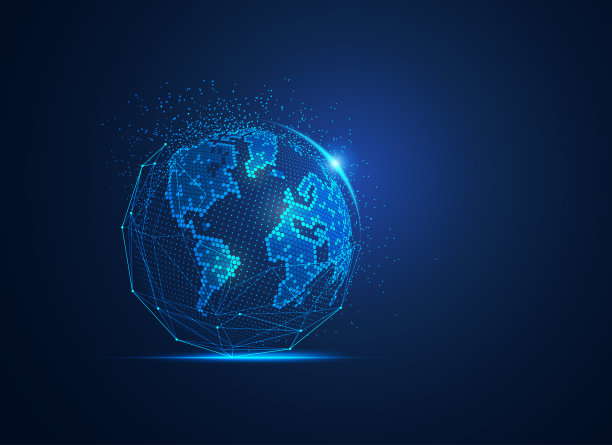 多边形地球图片下载