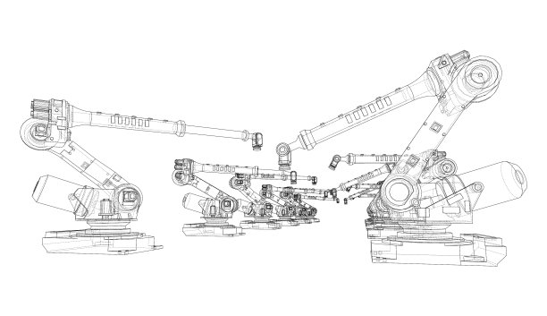 一个工业机器人操纵器图片下载