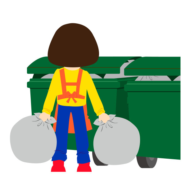 做家务的女孩。图片下载