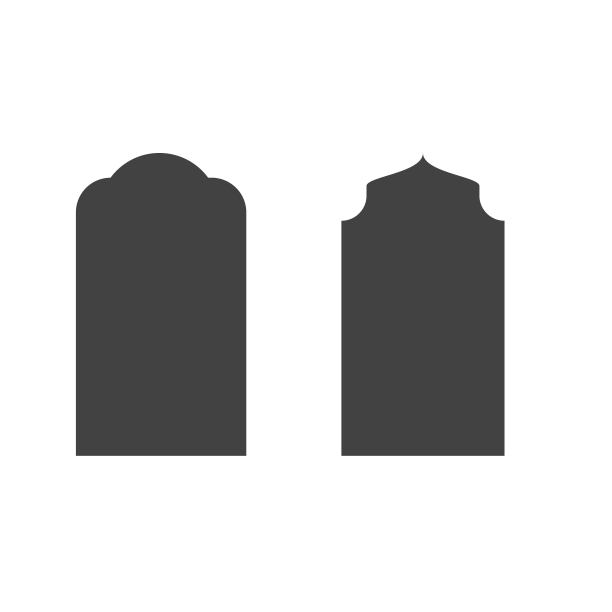 清真寺窗口矢量图标图片下载