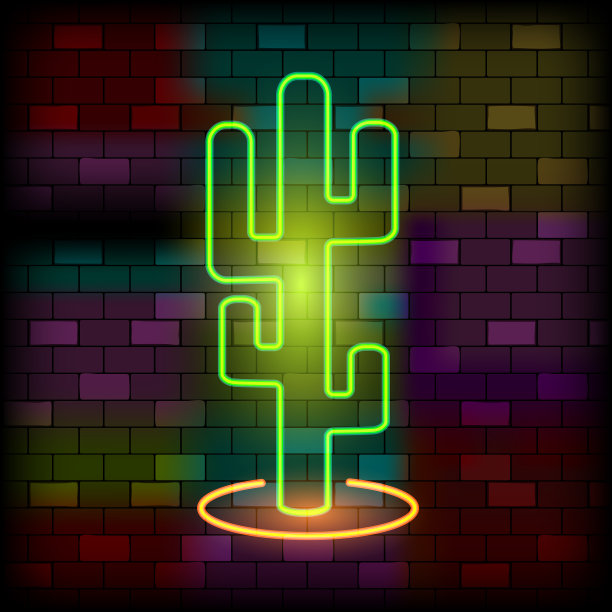 VIP霓虹图标夜景亮招牌发光图片下载