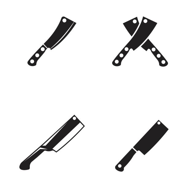 刀图标模板矢量插图图片下载