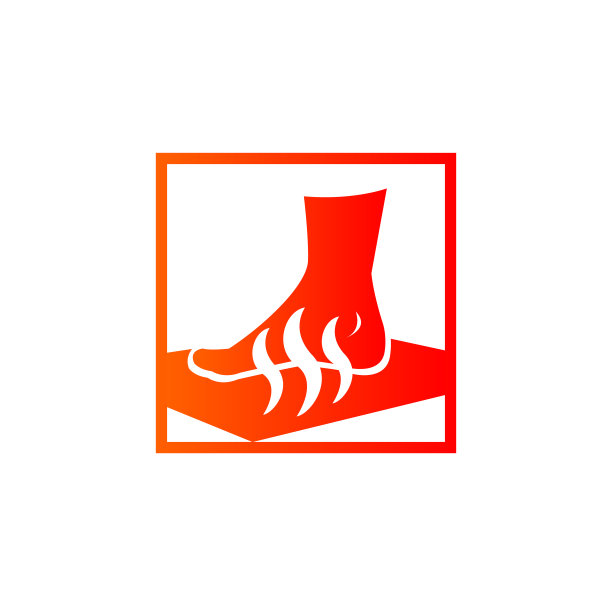 按摩地毯矢量标志图片下载