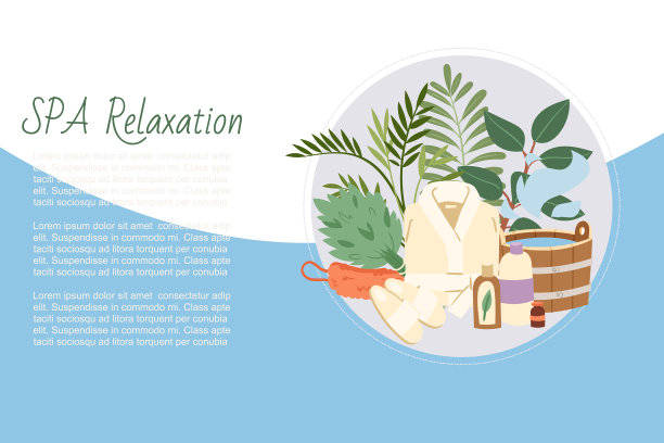 水疗放松和桑拿健康放松浴图片下载