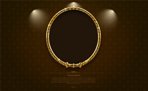 框边花花画金泰国艺术图片下载