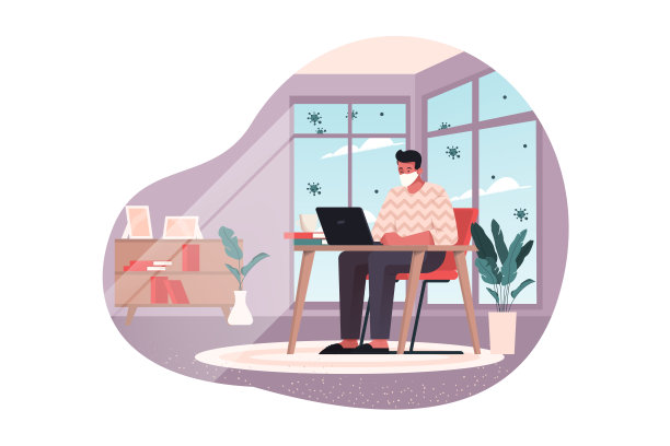 2019冠状病毒、感染、2019冠状病毒、疾病、远程工作、自由职业者概念图片下载