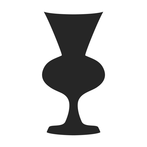 陶瓷花瓶图标黑色图标图片下载