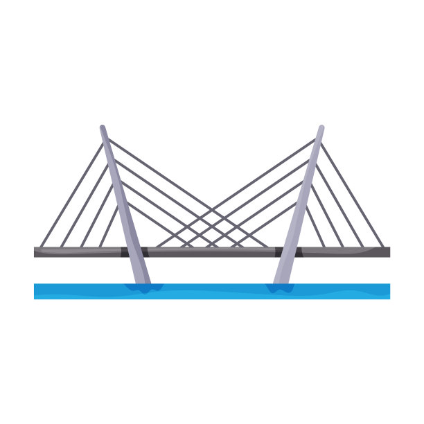 桥图标卡通图标隔离上图片下载