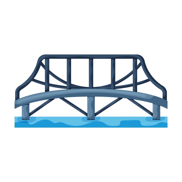 桥图标卡通图标隔离上图片下载