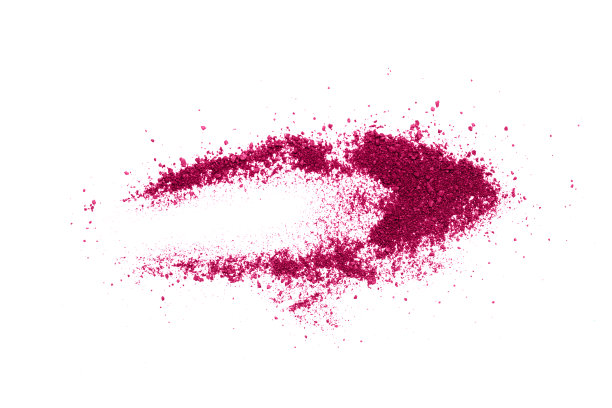 红色眼影孤立在白色背景上。图片下载