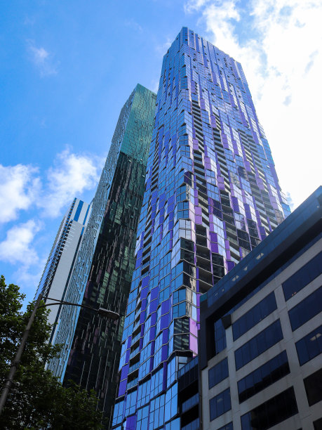 墨尔本市中心的摩天大楼图片下载