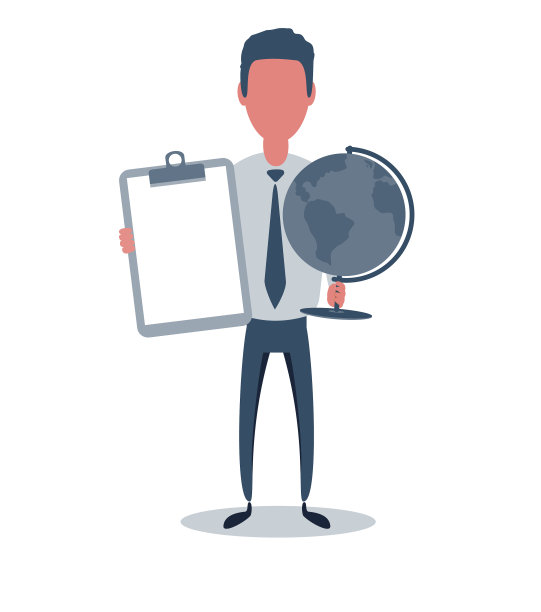 新潮的商人或职员男性角色图片下载