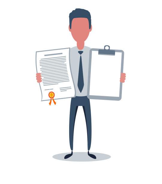 新潮的商人或职员男性角色图片下载