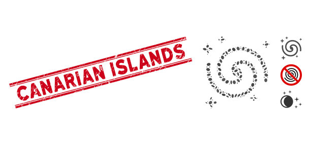 格朗基加那利群岛线海豹和马赛克图片下载