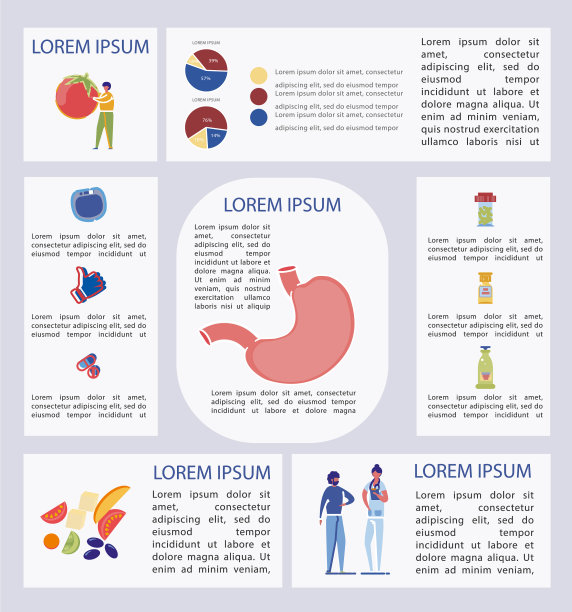 胃治疗与适当的营养和药丸图片下载
