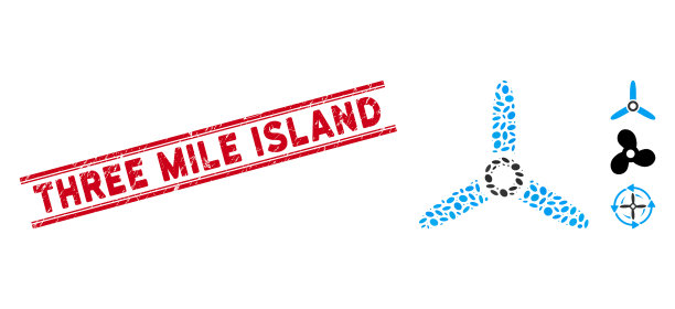 划了三英里岛线海豹和马赛克图片下载